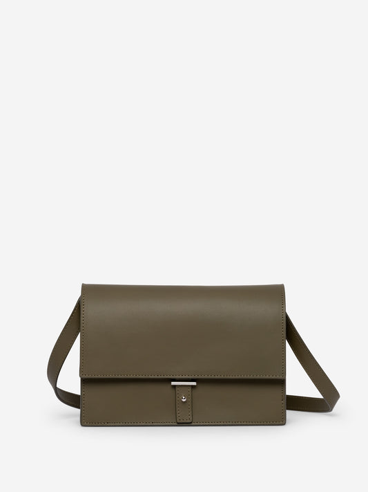 AB 10 Schultertasche Dunkeloliv